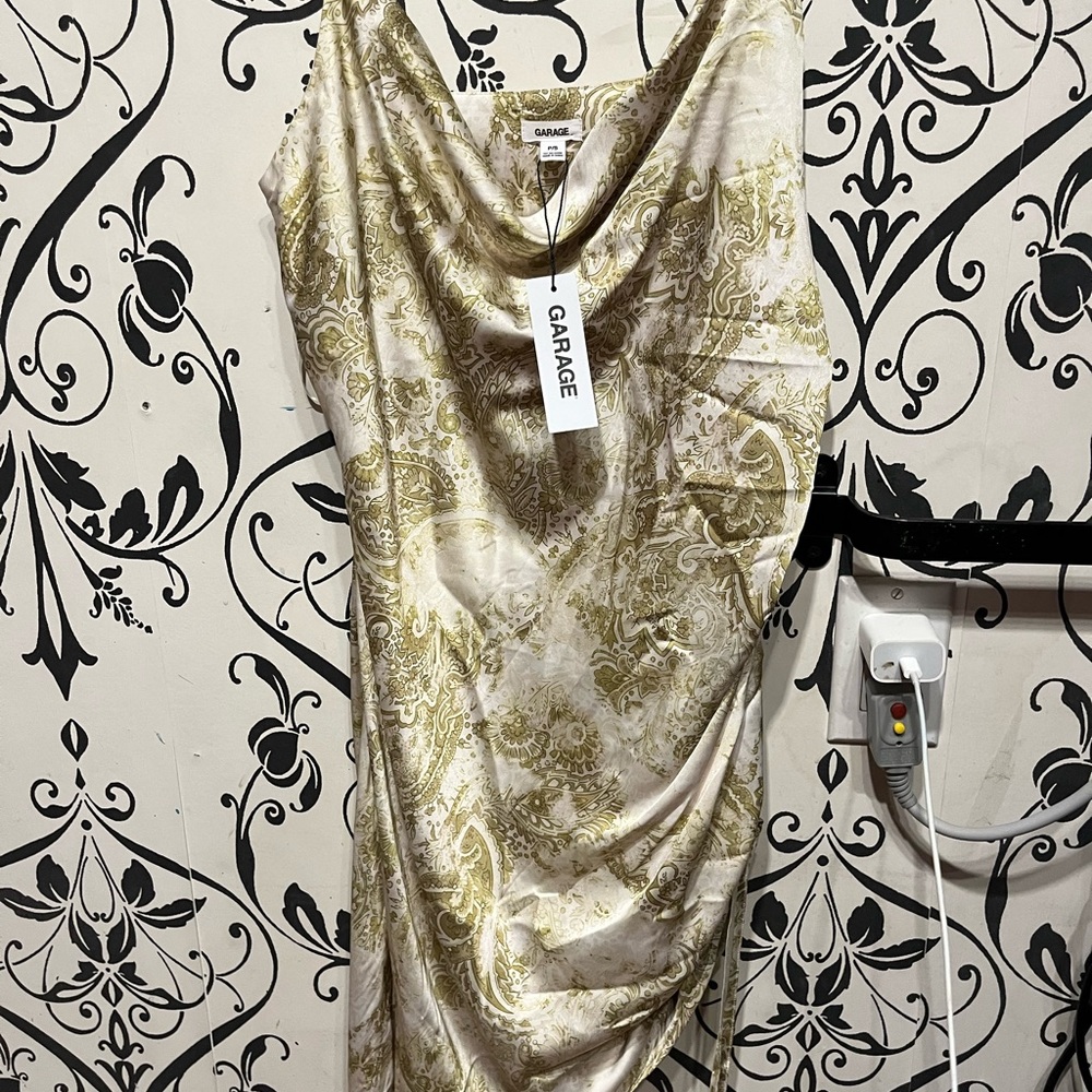 Garage Paisley Gold and Cream Blouse